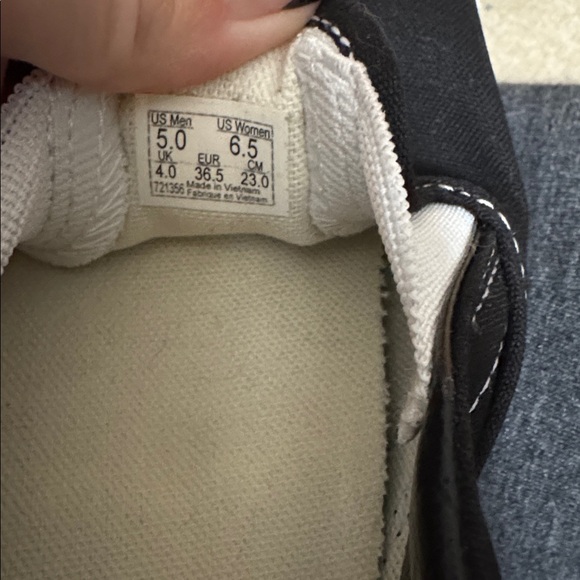 Vans Classic Black and White Slip-On Shoes - Picture 5 of 5